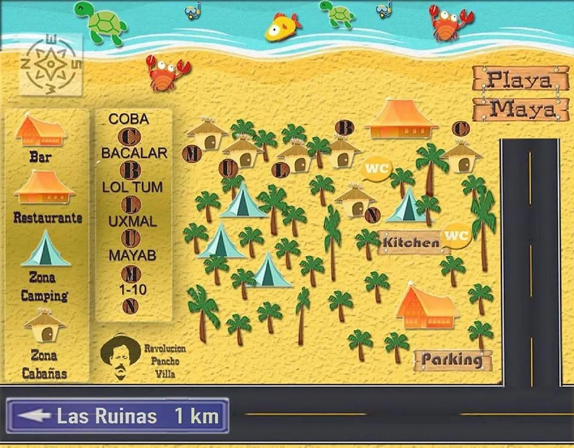 Camping Revolucion Pancho Villa Tulum Pueblo